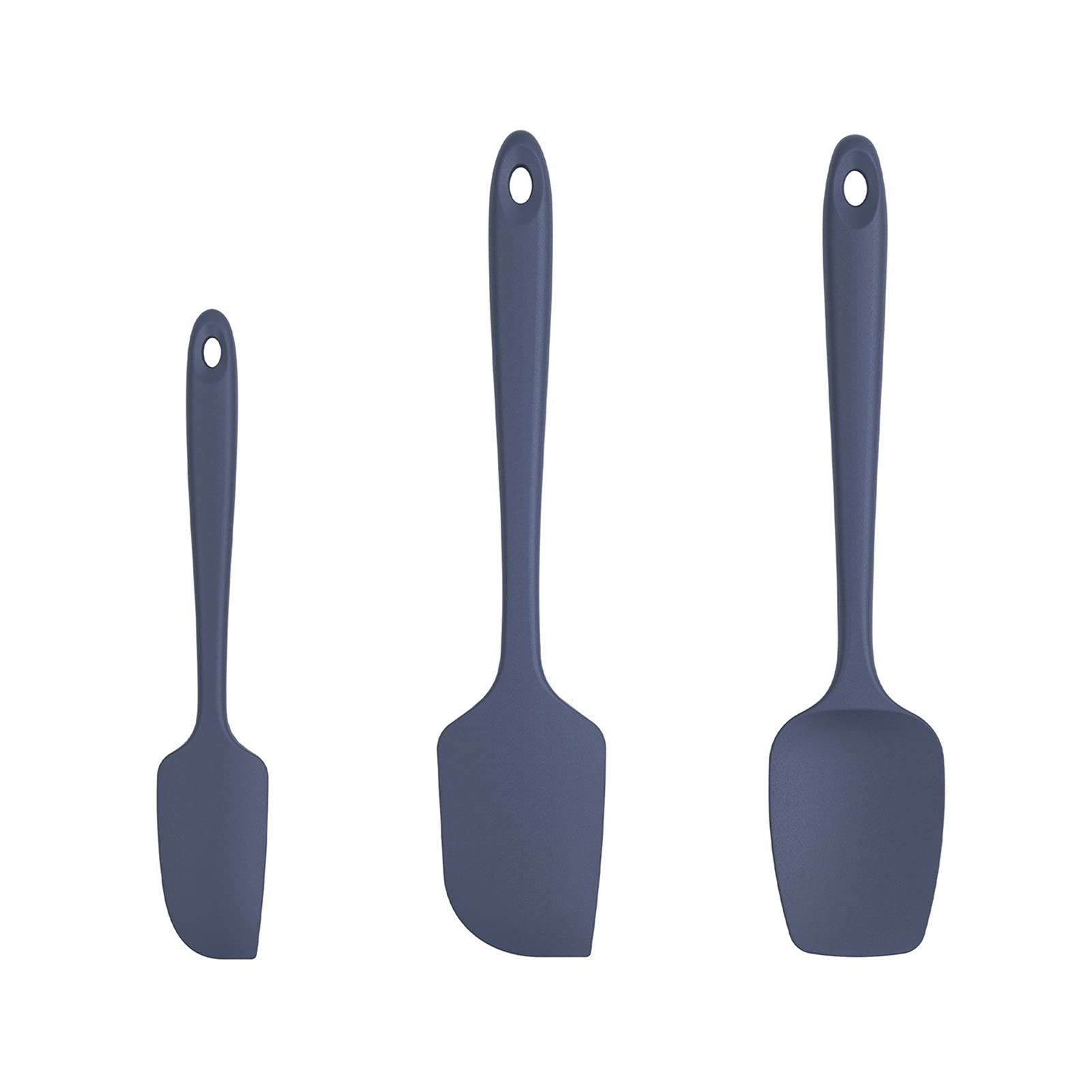 caihuashopping Teigschaber 3 STÜCKE Backspatelkuchen Kleine Spatel-Silikon-Gebäck-Spatel-Vereisungsspatel, ideal zum Backen, Kochen, Kratzen und Mischen Spatel (Color : Midnight Blue)
