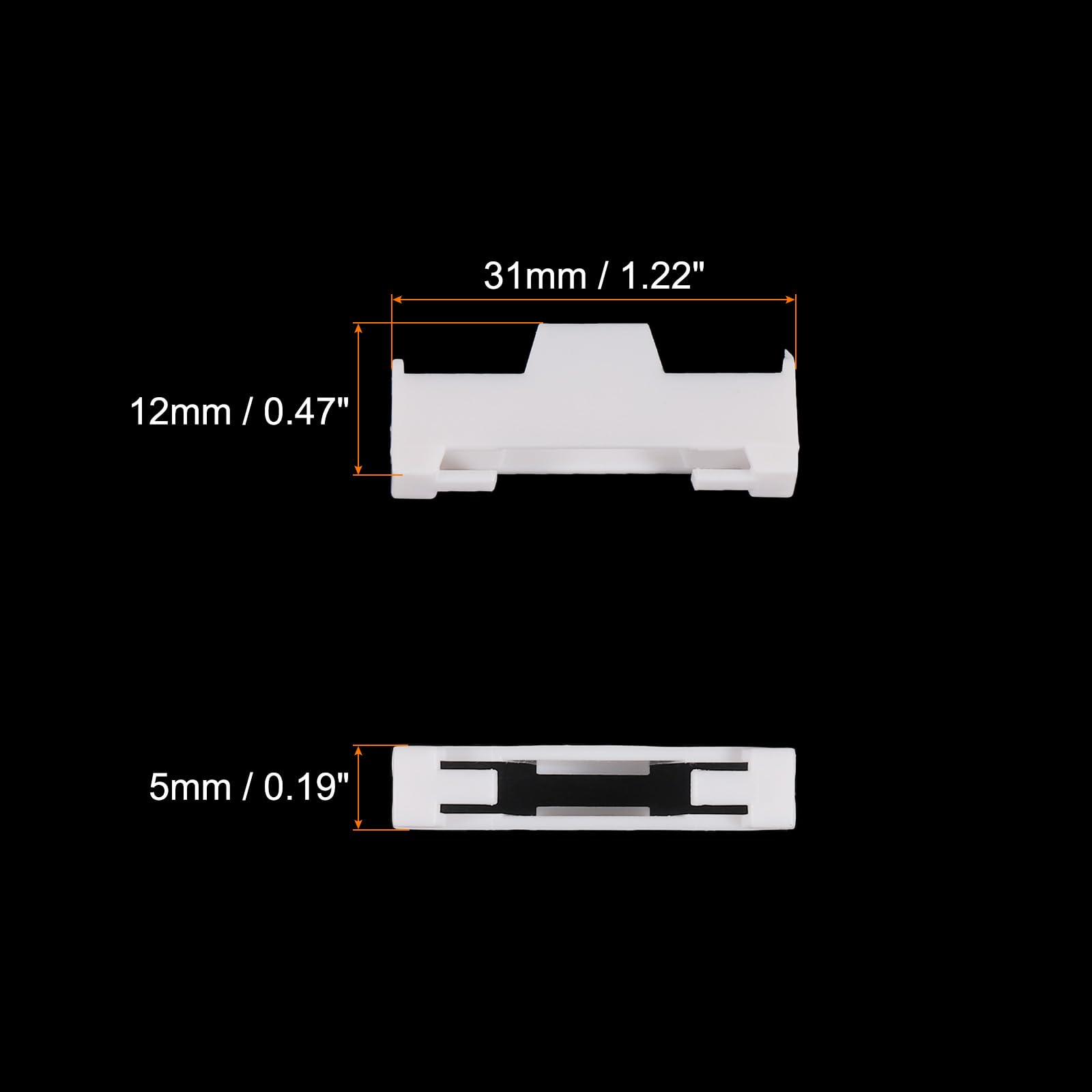 QUARKZMAN 30pz Fermacavi per Servo Sicurezza e Blocco, Fermacavi in ABS per Estensione Servo Supporto per Aeromodelli RC Barche Modelli Fai-da-te, Bianco