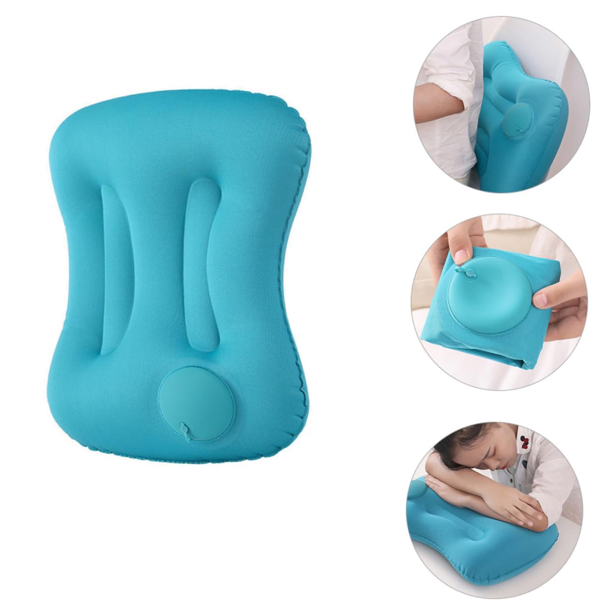 Cabilock 3piezas Almohada Inflable De Cojín De Espalda Portátil Almohada De Camping y Ligera para y Actividades