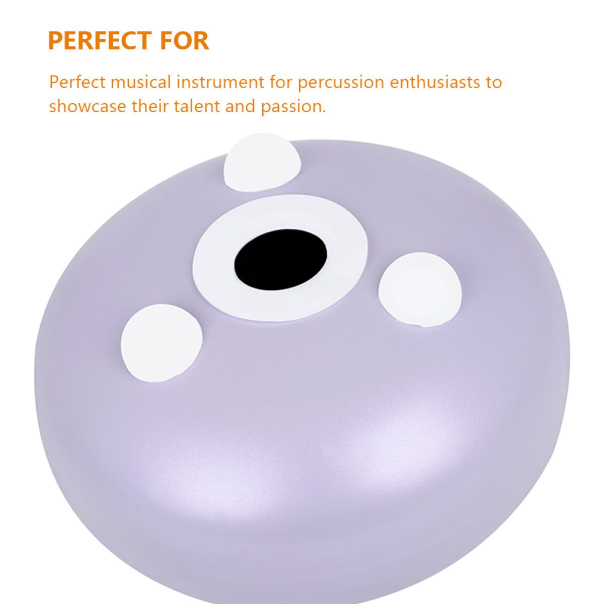 Veemoon Tambour de Langue Pourpre en Alliage de Titane Acier 5,5 Pouces, Instrument de Percussion Unique et Facile à Utiliser pour Débutants et Percussionnistes