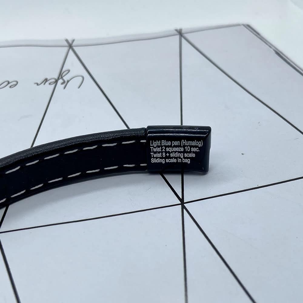 Custom Mens Black Braided Leather Medical Alert Bracelet Engraving Back and Front Medical ID Bracelets for Men Stainless Steel Emergency Medical Bracelets for Women 7.5/8.2/9.5 inches