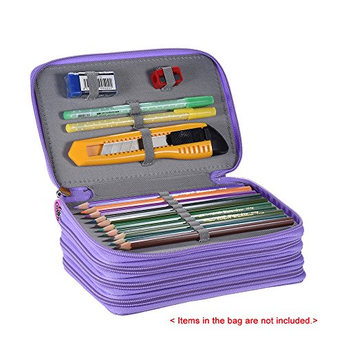 Honorall Multifuncional Pintura de Grande Capacidade Cosméticos Lápis Caneta Pincel Bolsa Caso Caixa