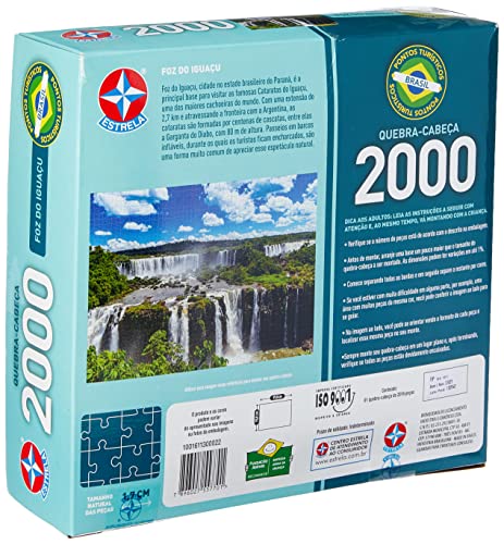 Quebra-cabeça Foz do Iguaçú, 2000 peças, Estrela - Exclusivo Amazon