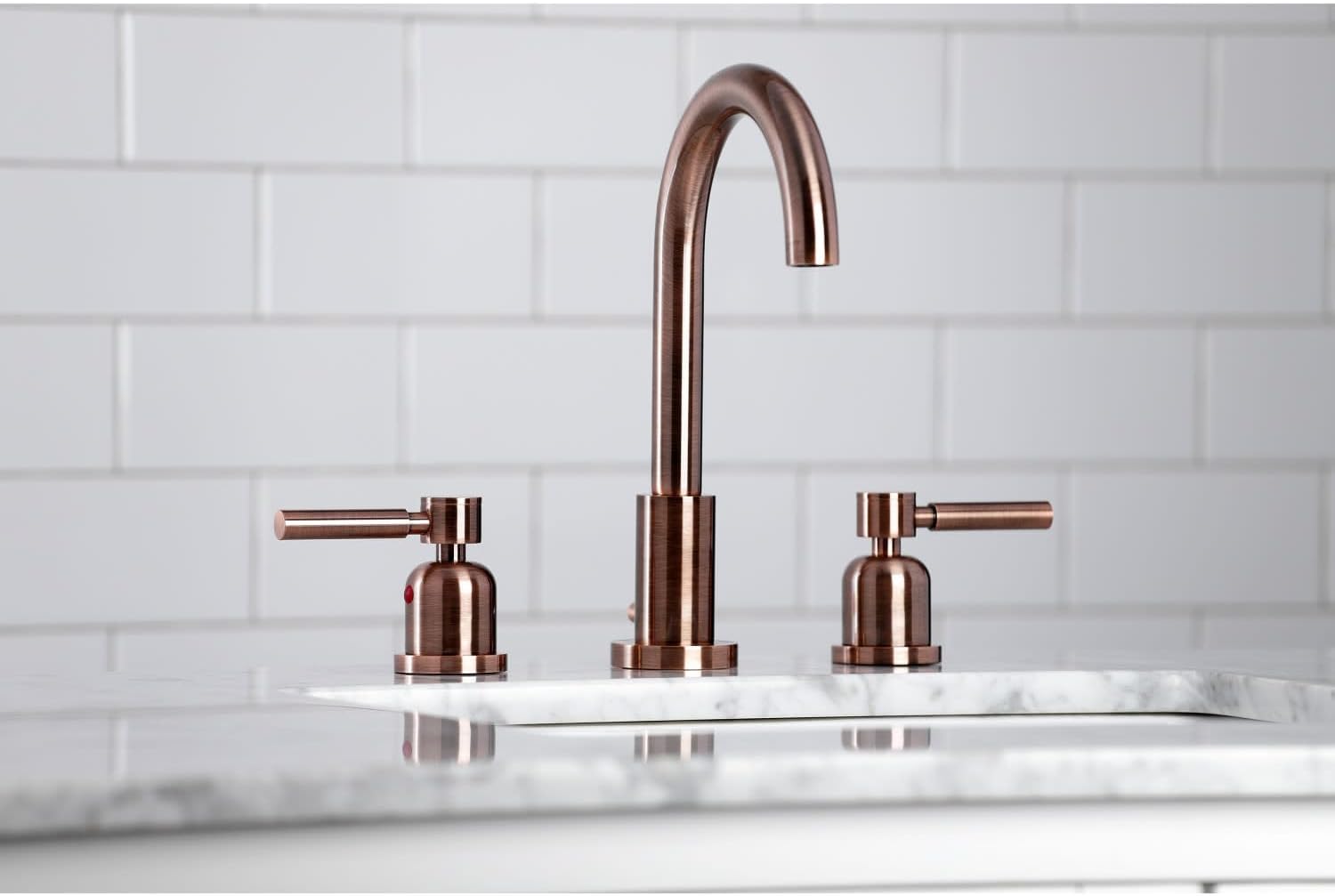 Kingston Brass FSC8921DL Concord Widespread Bathroom Faucet, Polished Chrome, 10 x 5.38 x 10.06