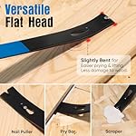 SHALL 4-Piece Flat Pry Bar Set -15" 10" 7.5" 5.5"- Heavy Duty & Mini Nail Puller Crowbar, Utility Claw Bar, Wonder Bar, High-Carbon Steel Flat Bar Tool for Home Remolding & Woodworking - Image 5