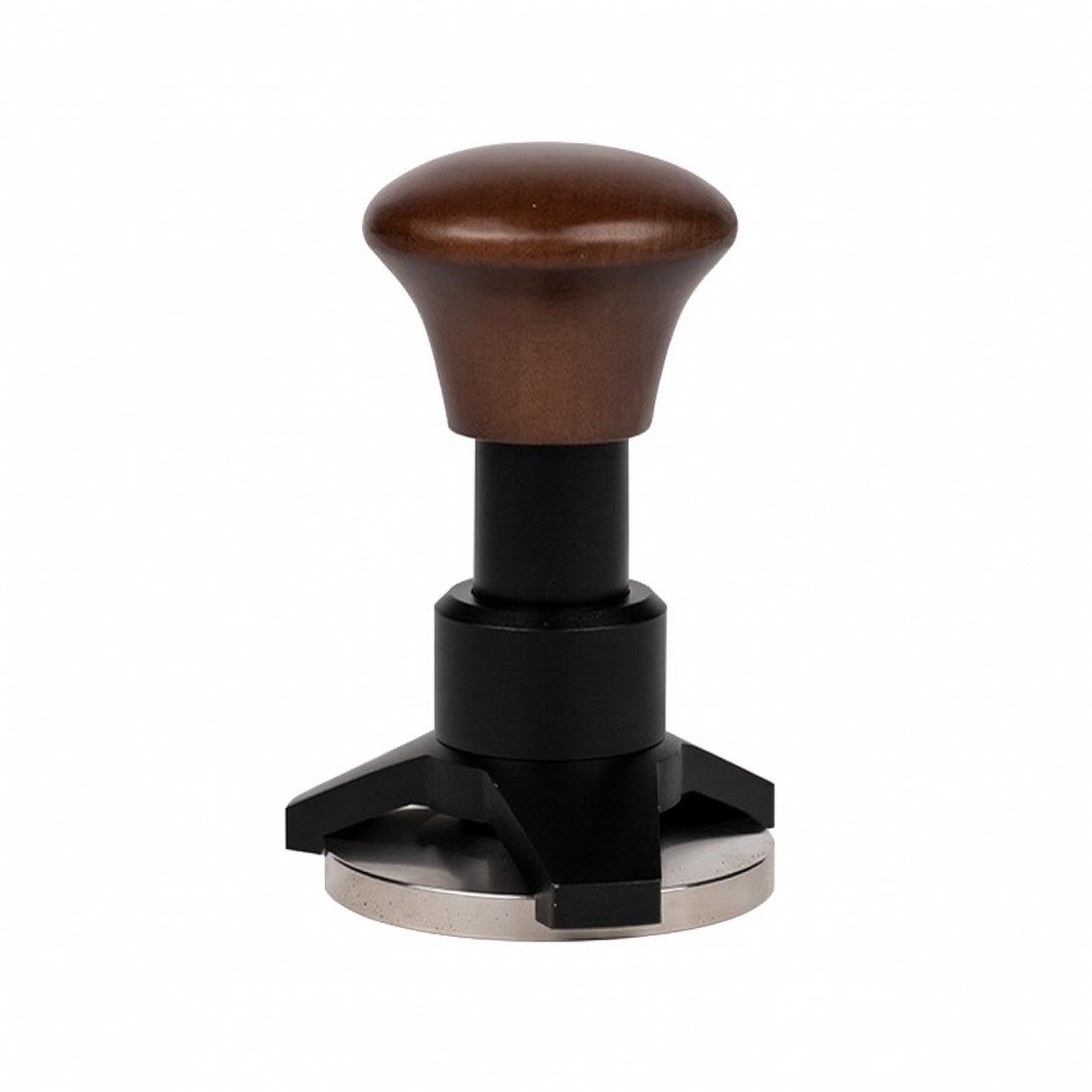 Pressino per Ergonomico | Uniforme, Pressacaffè con Manico in Legno, Professionale, Pressacaffè con Base in Acciaio Inox, per, 53MM