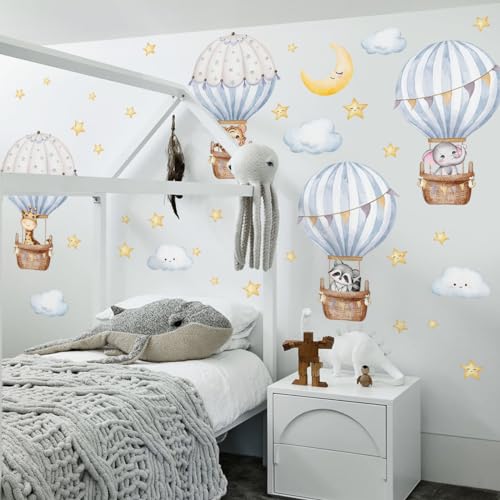 Vinilo Decorativo Globo Aire Caliente Animales Infantil miniatura 5