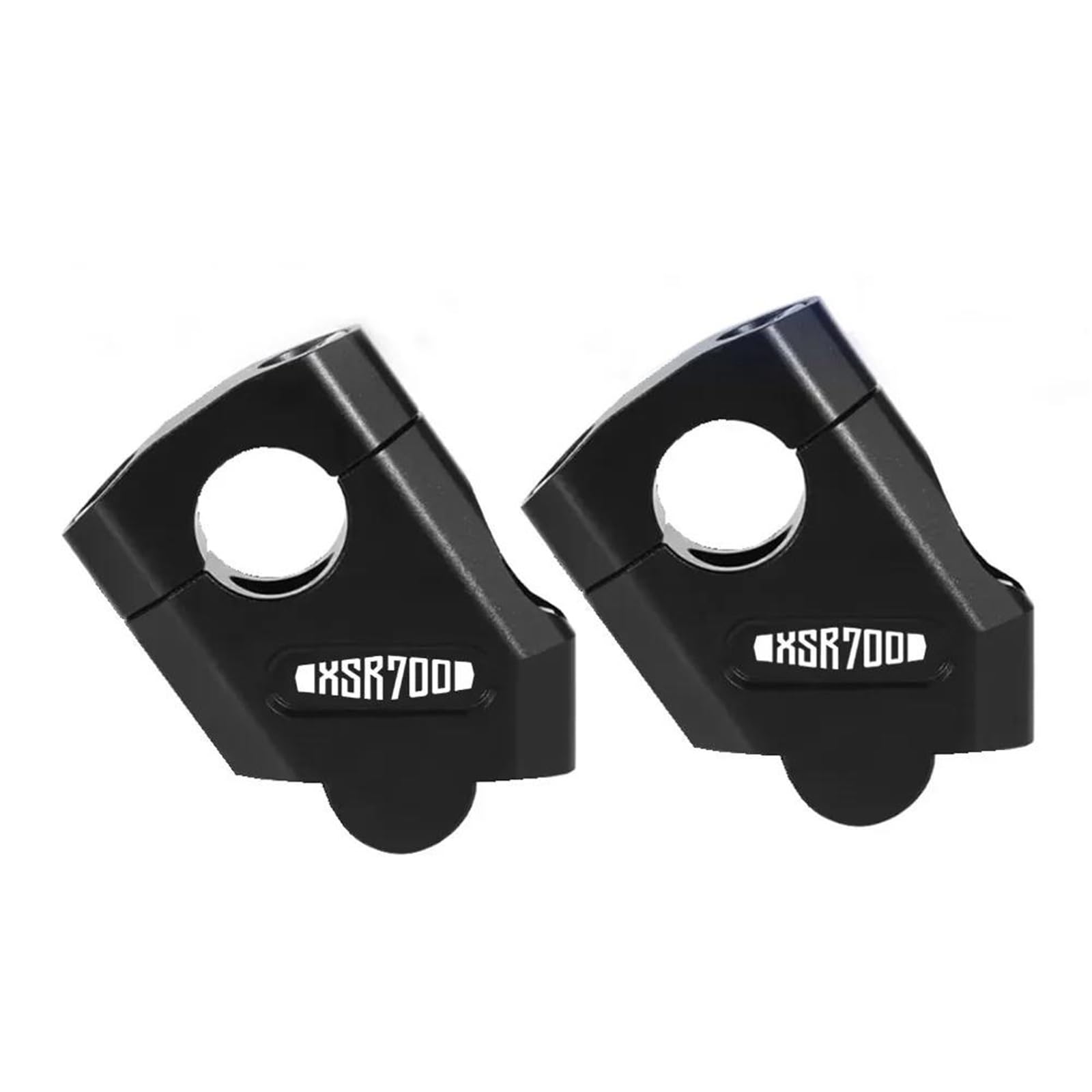 Motocicleta Elevador Manillar Elevadores De Manillar para Motocicleta para Yamaha XSR700 XSR 700 X SR700. Adaptador De Montaje De Abrazadera para Elevadores De Manillar. Elevadores(Negro)