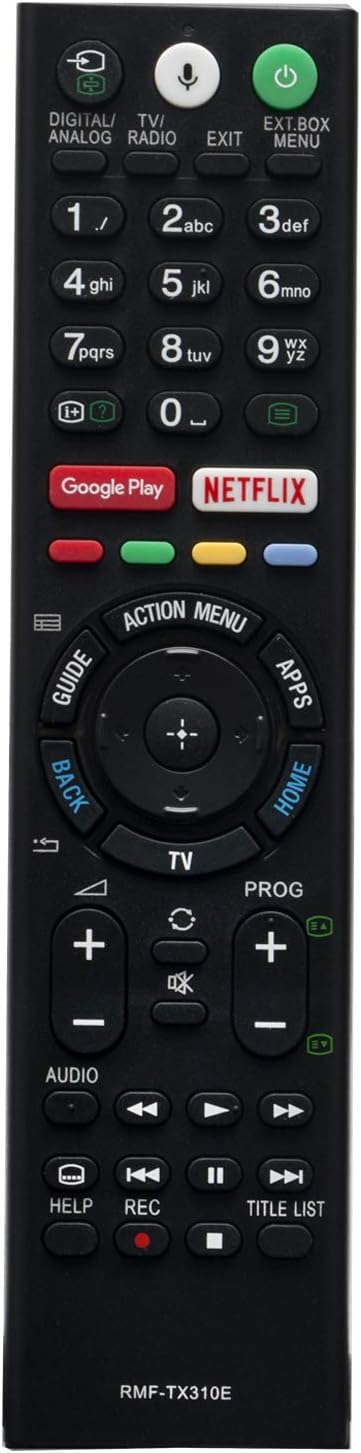 ALLIMITY RMF-TX310E Replacement Remote Control for Sony Bravia LED LCD TV KD-43XF8096 KD-43XF8505 KD-43XF8577 KD-43XF8588 KD-43XF8596 KD-43XF8599 KD-43XF8796 KD-49X E8004 KD-49XE8005