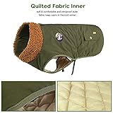IREENUO Hundemantel, wasserdicht, Hundebekleidung mit Verstellbarer Schnalle für mittelgroße und große Hunde, Winter-Hundemantel, L