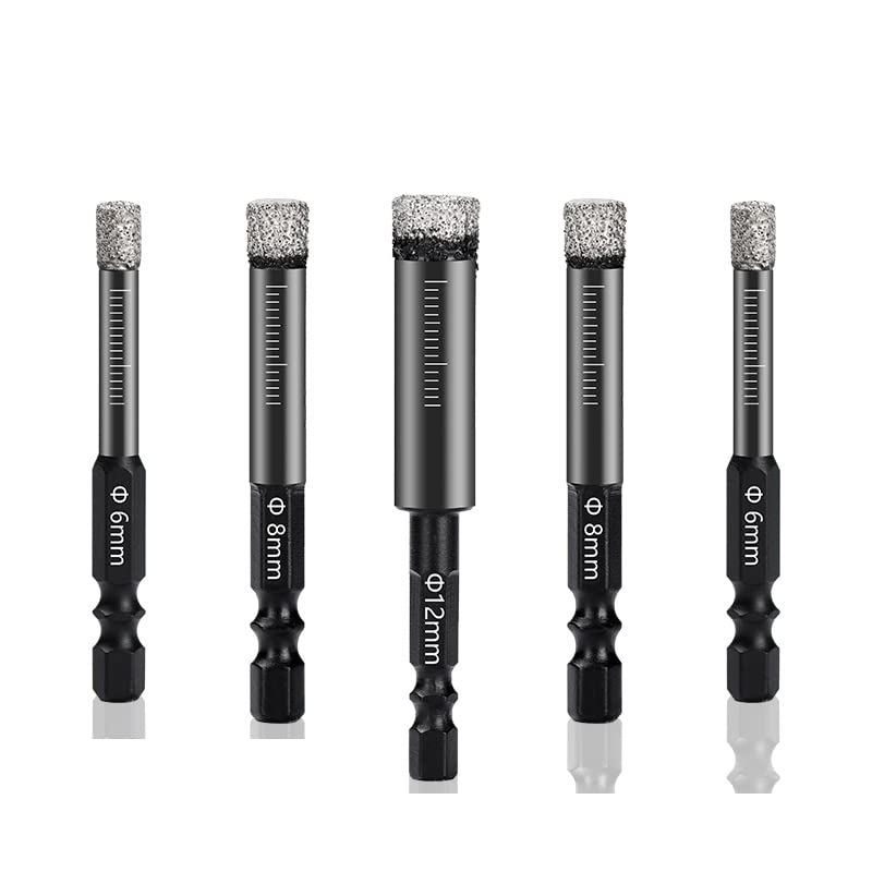 Brocas diamantadas para perforar granito y cerámica 5 pzas miniatura 1