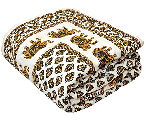 See full amazon price history chart for LushHavenDecor 240 TC Double Bed Jaipuri Razai Natural Pure Cotton Jaipuri Rajai Ac Quilt Soft Light Weight Rajasthani Cotton Comforter 85 x 100 inch Yellow Multicolor LushHavenDecor 240 TC Double Bed Jaipuri Razai Natural Pure Cotton Jaipuri Rajai Ac Quilt Soft Light Weight Rajasthani Cotton Comforter 85 x 100 inch Yellow Multicolor (B098B83HGX) Amazon Price History, Amazon Price Tracker
