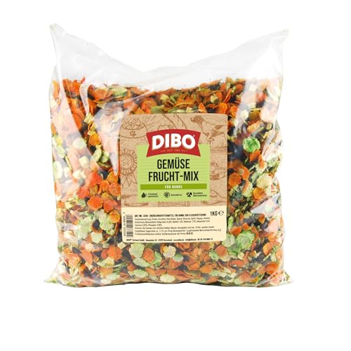 Gemüse-Frucht-Mix, 1kg-Beutel, Futterergänzung als gesunde, natürliche Ernährung für Hunde von DIBO, Hundefutter, Barf, B.A.R.F.