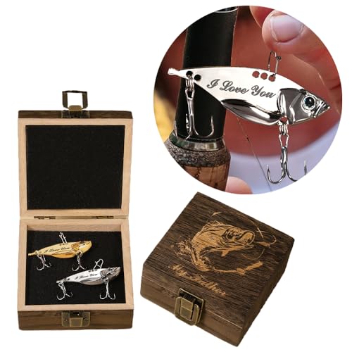 Personalized Bass Fishing Lures Kit 2 Pcs Blade Bait Fishing Lure...