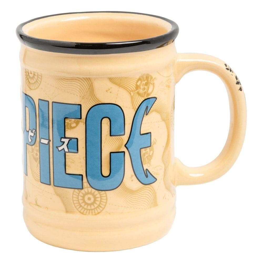 Paladone - Taza de cerámica de One Piece con licencia oficial de Netflix, decoración pirata y regalo, vasos de café y té para fanáticos de la serie, 350 ml