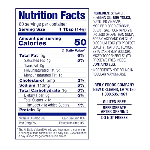 Image of Blue Plate Light Mayonnaise, 30 Fl Oz Jar (Pack of 1)