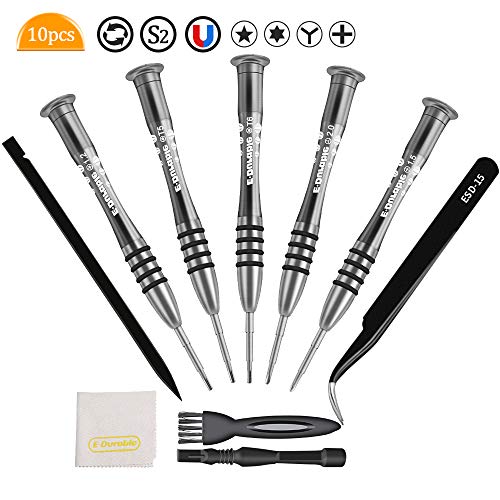 Screwdriver Set for Macbook E·Durable 10Pcs Phillips Pentalobe 5 T5 T6 Repair Tool