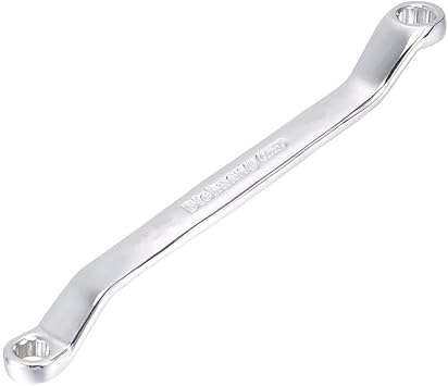 RANIT 6mm x 7mm 12 Point Offset Double Box End Wrench Polished Finish, Cr-V