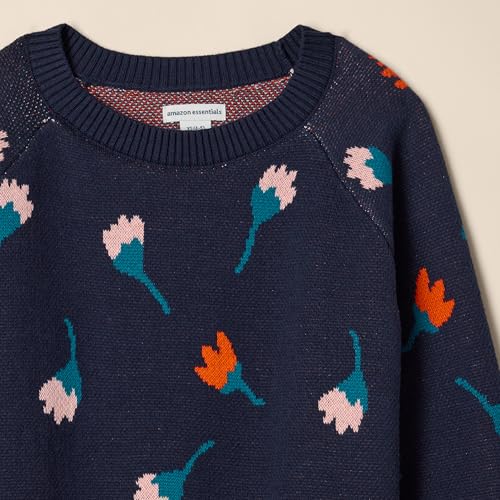 Image of Amazon Essentials Girls and Toddlers' Knitted Pullover Crewneck Sweater