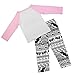 3 Pcs Baby Girls Clothes, Long Sleeve T-Shirt Tops Floral Pants with Headband Toddler Girl Outfits Set Pink Letter 2-3T