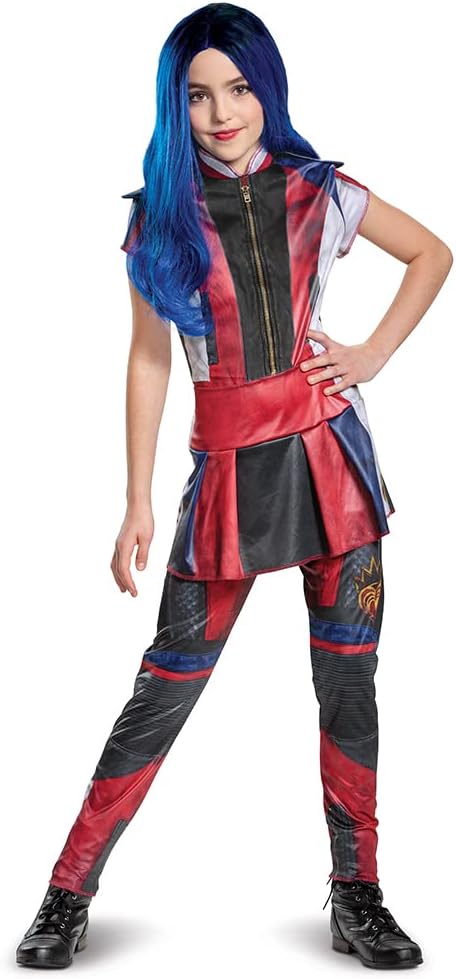Disguise Disney Evie Descendants 3 Classic Girls' Costume, Red, Medium (7-8)