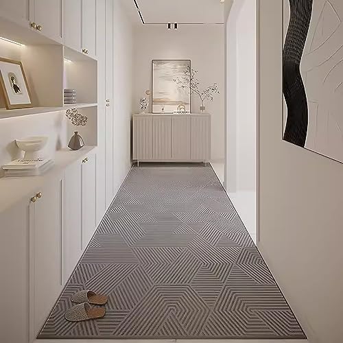 Alfombra Pasillo Alfombras Largas Modernas para Entrada Interior, Runners se Pasillo se Color Sólido Alfombra No Slip, Estera se Piso de Dormitorio de Cocina Resistente a Las Manchas, Acento (Size :