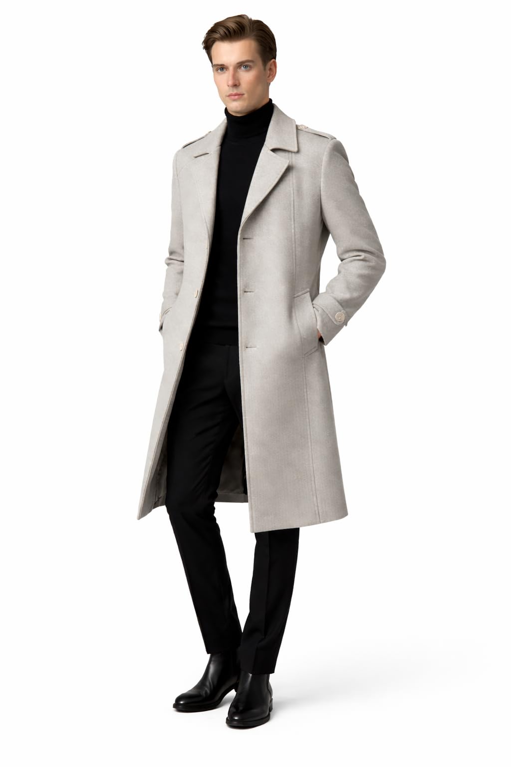 matelco Mens Winter Wear Long Trench Coat| Overcoat-picture-22