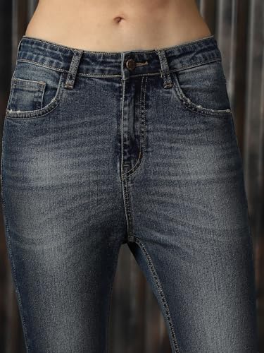 Image of High Star Women Washed Skinny fit Highrise Stretchable Jeans