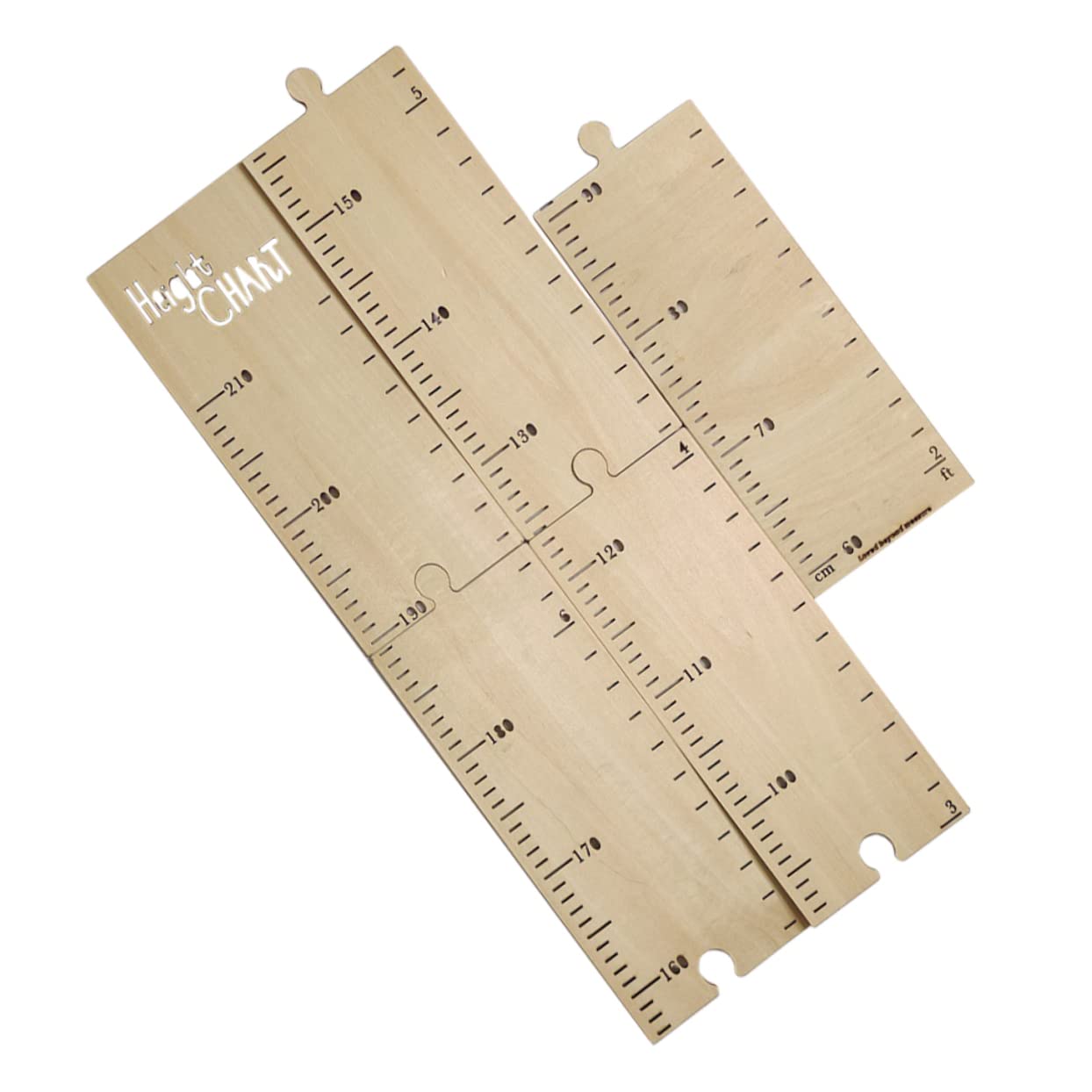 Beatifufu Wooden Height Growth Chart Ruler for Adhesive Measuring Board Space Saving Design Easy Installation Any Clean Surface for Family Growth Tracking