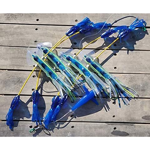 Lobo Lures SquidNation Billfish Edition Longtail Flippy Floppy Pakula Edition Marlin & Tuna Fishing Teaser Daisy Chain (Evil Angel) Cover