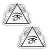 2 x 10cm Egyptian Eye of Horus Vinyl Stickers - Egypt History Pyramid Sticker #70835 #1