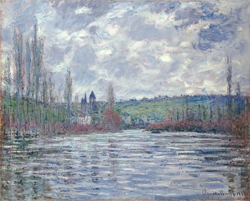 Tableau la seine en crue à vétheuil de claude monet 60x90cm pour salon