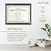 SHOP AWARDS AND GIFTS 8.5 x 11 Certificate Frame Holder, Slide in Wall Plaque Display, 10.5 x 13 Inch Board, Black