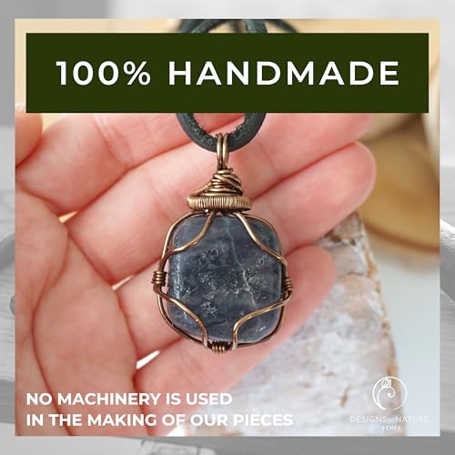 Designs By Nature Gems Handmade Sapphire Unisex Necklace thumb #1