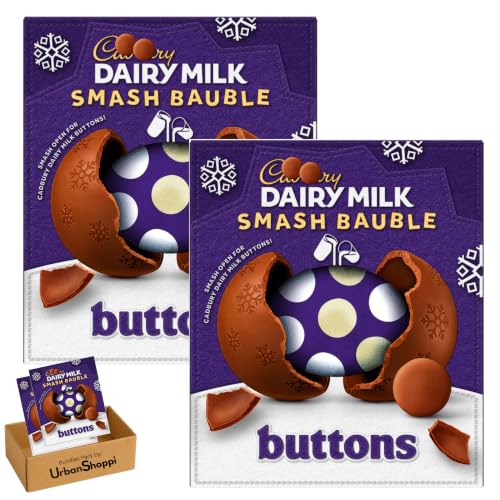 Image of Cadbuary Milk Buttons Smash Buttons Egg 90g, Milk Chocolate, Easter Egg, Pack of 2, Bundled by UrbanShoppi