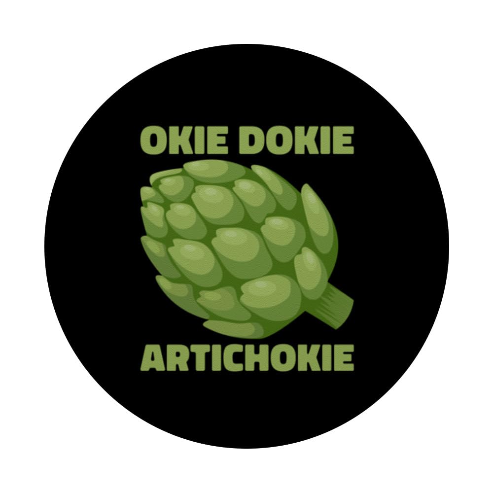 Artichoke Festival Artichoke Hearts Artichoke Costume PopSockets Swappable PopGrip, Black - Image 3