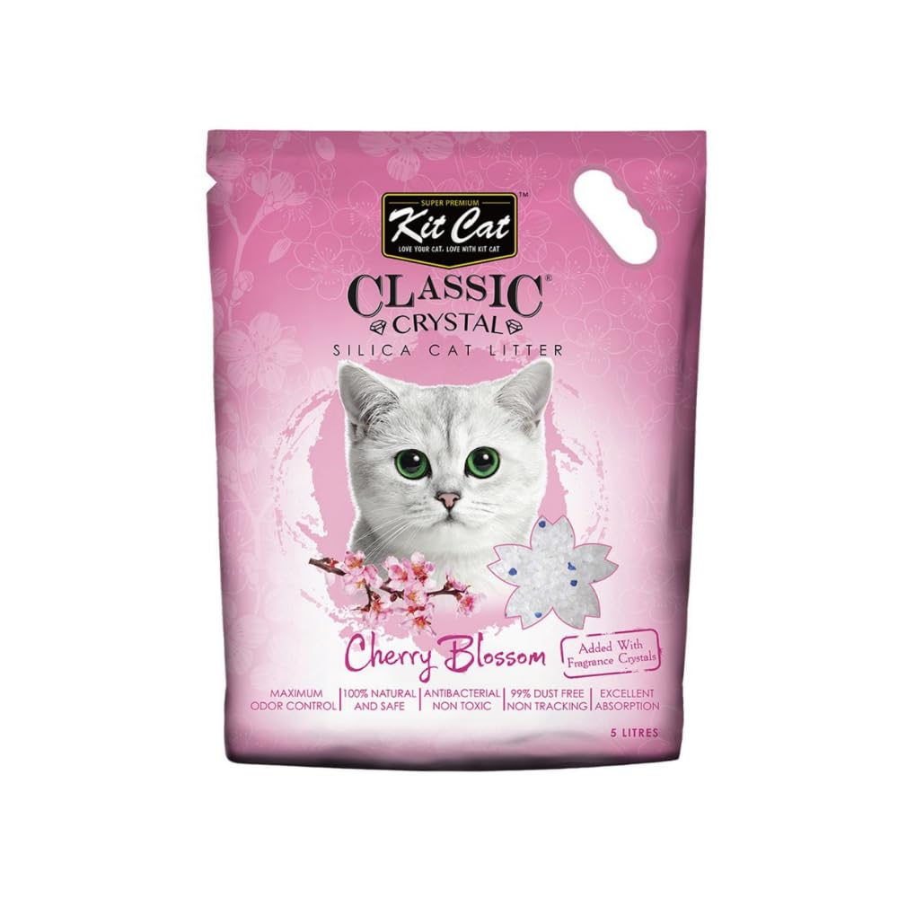 Kit Cat Classic Crystal Cat Litter – Cherry Blossom (5 Litres)