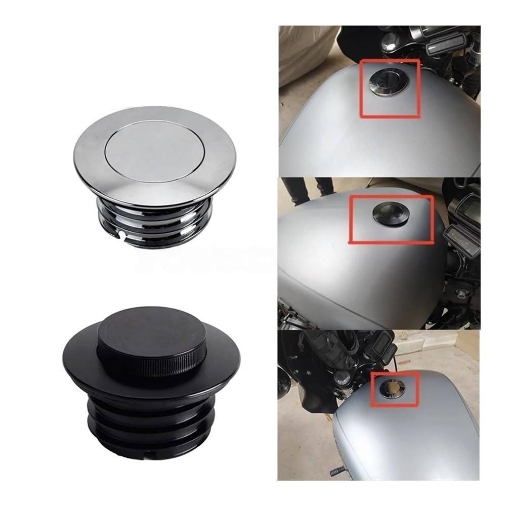 moto Tappo serbatoio bloccabile Per Har&ley Softail FXBB FXBR FXBRS FXST FXBBS 2018-2022 Tappo Serbatoio Carburante A Basso Profilo Con Sfiato E Montaggio A Filo