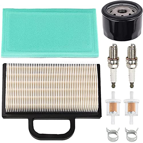 ZAMDOE 698754 273638 Luftfilter 696854 Ölfilter für Briggs & Stratton Intek V-Twin 18-26 PS Motor Traktor Rasenmäher 4209 4223 5063B 5063D 5063H, mit Kraftstofffilter Zündkerzen Cover