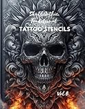 Skull,Gothic,Traditional tattoo stencils: Tattoo designs