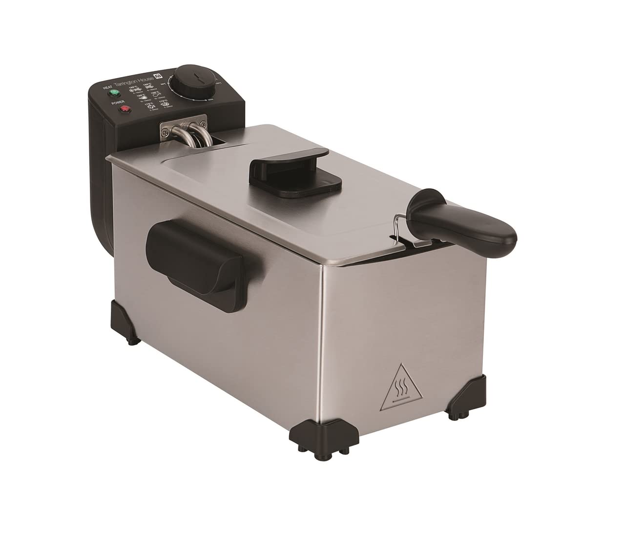 Tarrington House Fryer FR2200E, stainless steel, 22.5 x 40.5 x 21 cm, removable tank, non-slip base, 3 L, silver