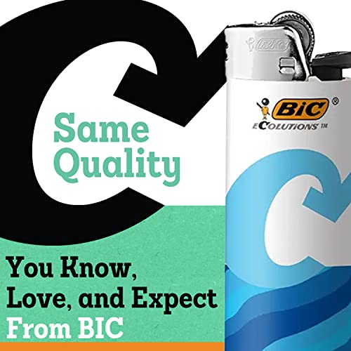 Bic Ecolutions Pocket Lighter, 6-Pack Of Ecofriendly Candle Lighters, 100% Recycled Packaging And 55% Recycled Metal, 30% Carbon Offset #TOP3