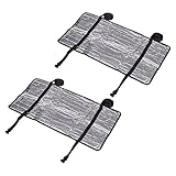 sourcing map Air Conditioner Cover 31.5x15.8 Inches Cotton Aluminum Foil Sunproof Dustproof for Outdoor Unit Mini Split AC Covers Silver Tone 2 Pack