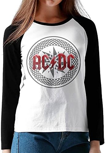 ACDC Black Ice Women Printed Long Sleeve Raglan Shirts Apparel