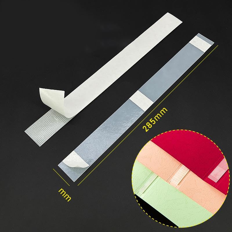 Esquirla Thermal Glue Strips Book Binding Glues Book Repair Tapes 6mm 28.5cm Length Hot Melt Sticky Glue Strips for Crafts Textbooks, 100pcs