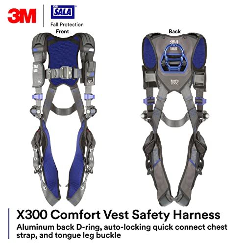 Image of 3M unisex 3m Dbi-sala Exofit X300 Comfort Vest Safety Harness Fall Protection