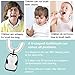 Automatic Electric Hands Free 6-12-years-old Children Toothbrush Wireless Intelligent U Type 360° Oral Cleaner Tools with 3 Optional Modes for Children(Included U-Type and Ordinary Brush Head)-Black