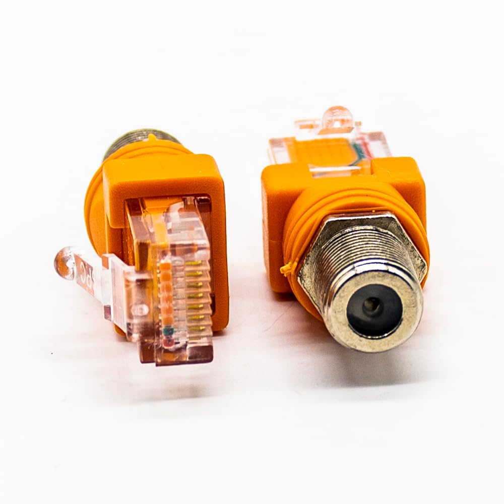 Adattatore F Femmina A RJ45 Maschio - 2 Pezzi, Per Tester Di Linea E Reti Coassiali - Foto 4