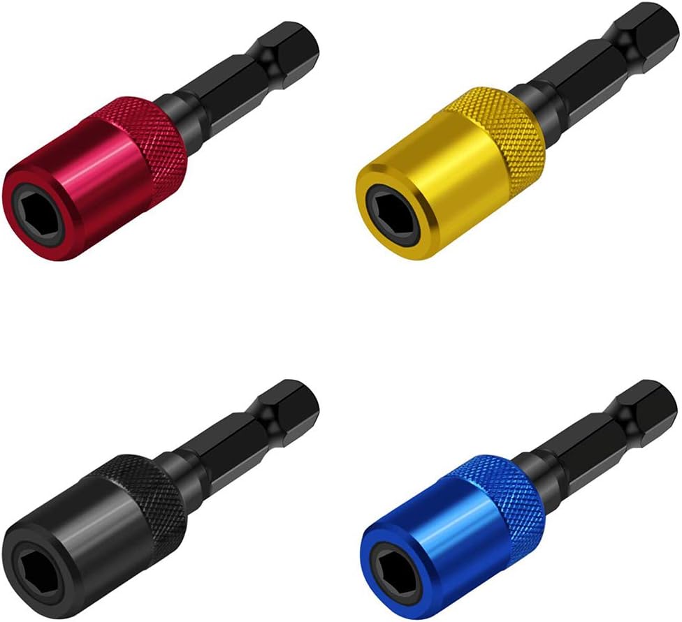 1/4 Inch Shank Quick Release Electric Screwdriver Extension Rod Bit Holder 60mm 4 Colors
