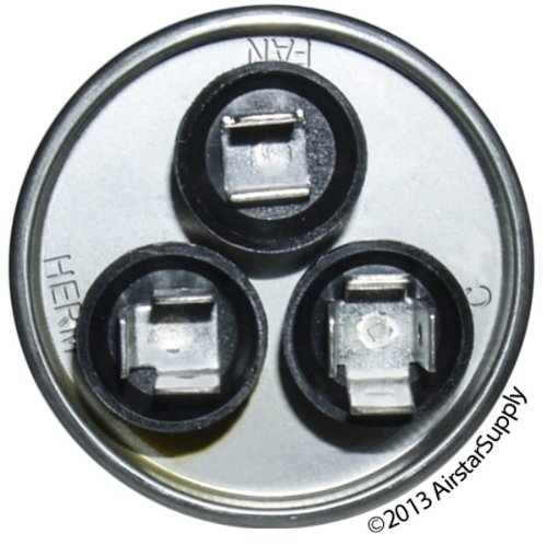 Dual Run Capacitor 80/7.5 MFD 440 Volt Round Air Conditioning Replacement Part